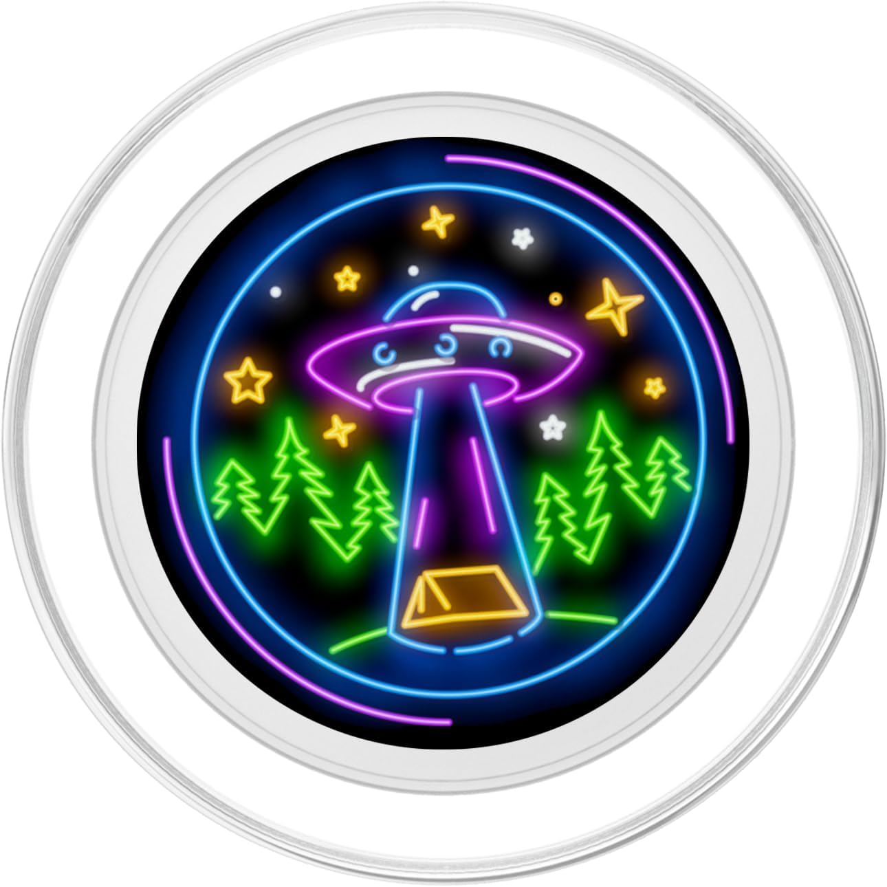 Cool Camping Stuff & Gear Alien Abduction for UFO Hunters PopSockets PopGrip for MagSafe