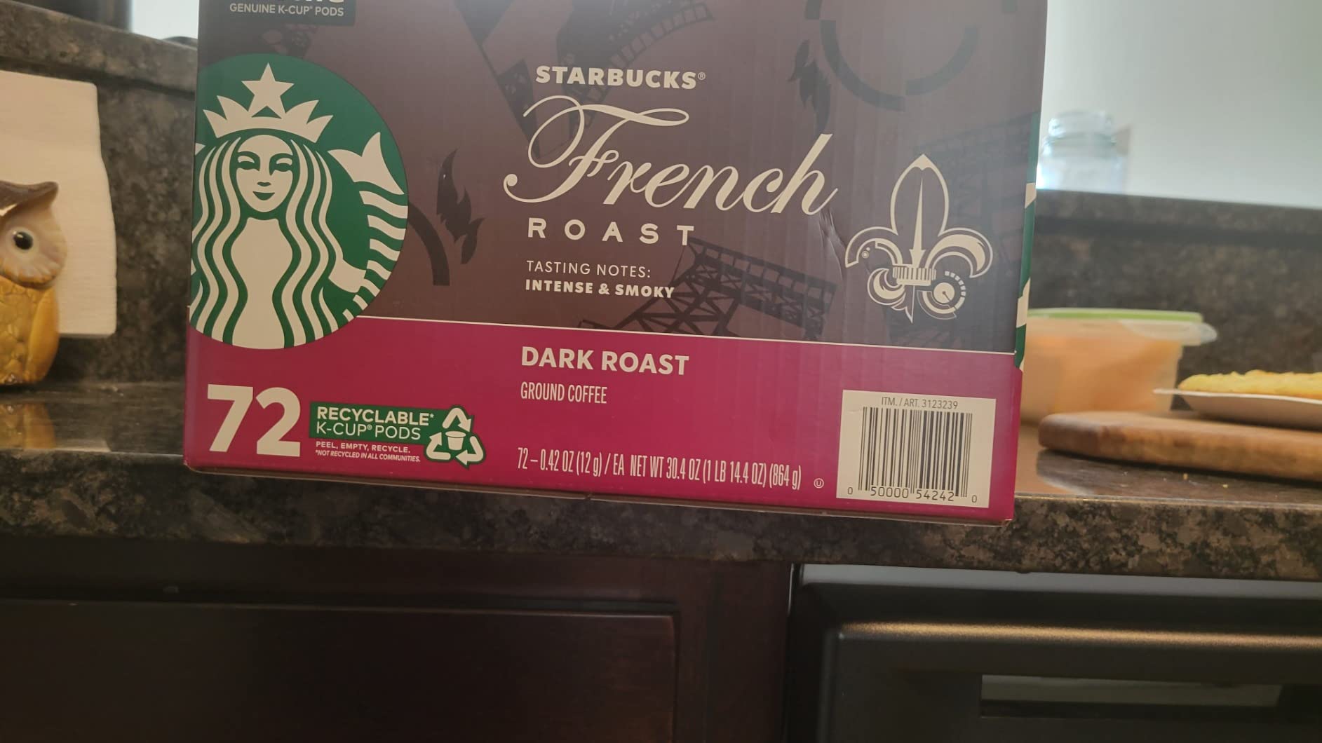 Starbucks K-Cup Coffee Pods—Medium Roast Coffee—Pike Place Roast for Keurig Brewers—100% Arabica—4 boxes (96 pods total) photo review