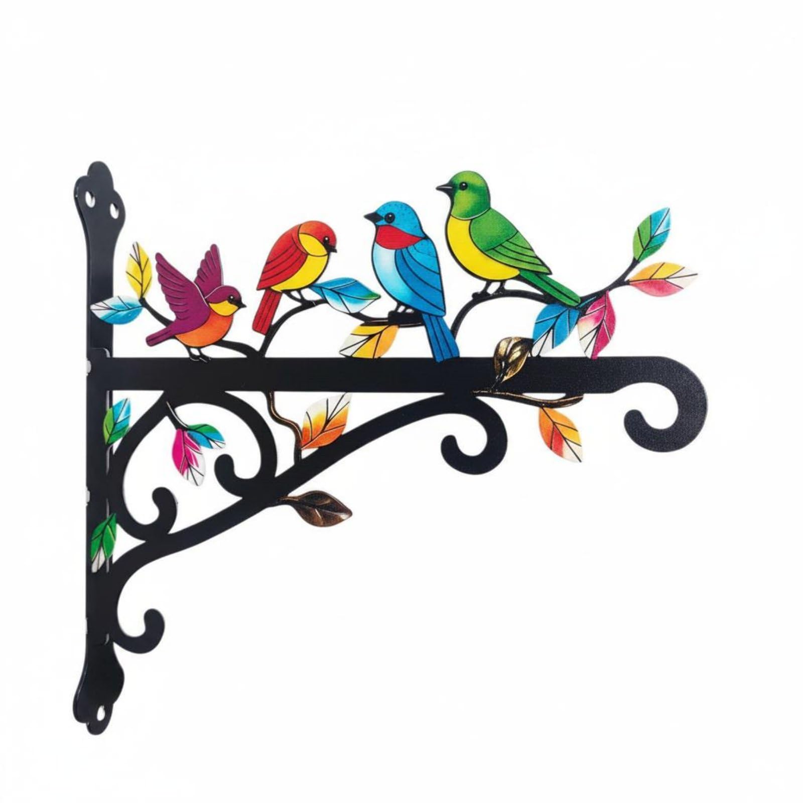 Outdoor Use Bird Wall Hook Multi-Purpose Metal Bird Wall Bracket Weather-Resistant Flower Basket Hanger Easy to Install for Courtyard, Bracket a | Home & Garden-picture-29