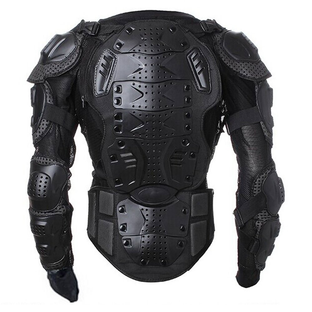 Peto Integral Moto, Motocross, Enduro, chaqueta Proteccion NEGRO M L XL XXL XXXL