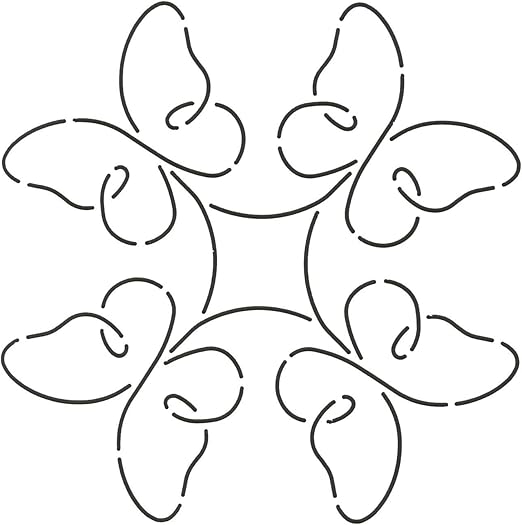 Quilting Creations Promise Quilt Stencil, 7"