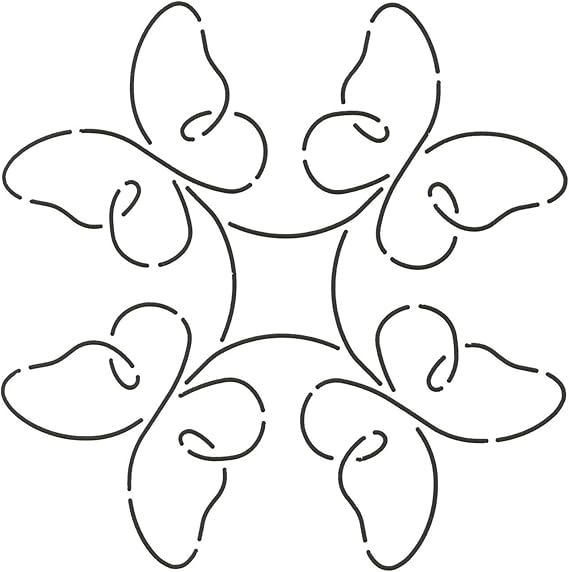 Quilting Creations Promise Quilt Stencil, 7"
