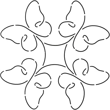 Quilting Creations Promise Quilt Stencil, 7"