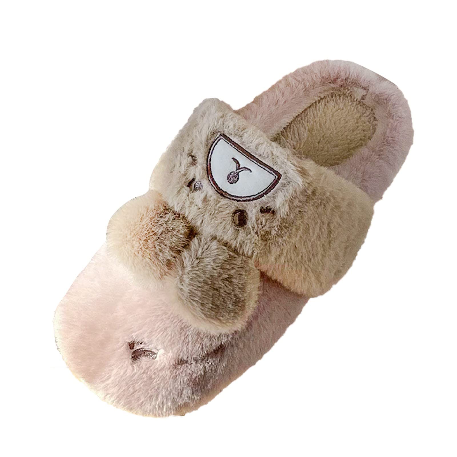 Men Slippers Autumn and Winter Indoor and Outdoor Fashionable Cartoon Rabbit Flat Christmas Slippers for Men Size 14