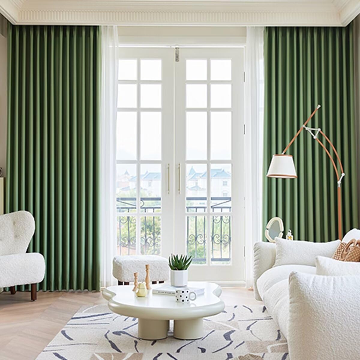 Amazon｜HIMENO 遮光カーテン 4枚セット おしゃれ 遮光カーテン