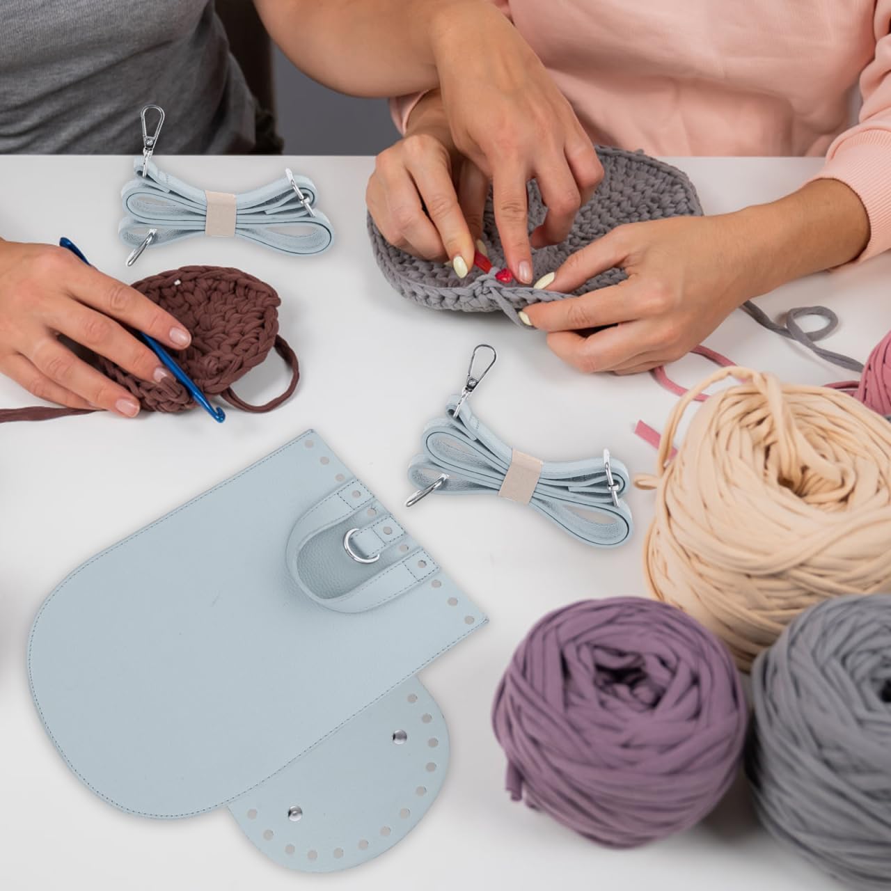 TENDYCOCO DIY Rattan Backpack Weaving Kit Handmade Bag Material Set for Arts and Crafts Ideal for Beginners and Professionals Includes All Supplies for Stylish DIY Shoulder Bag