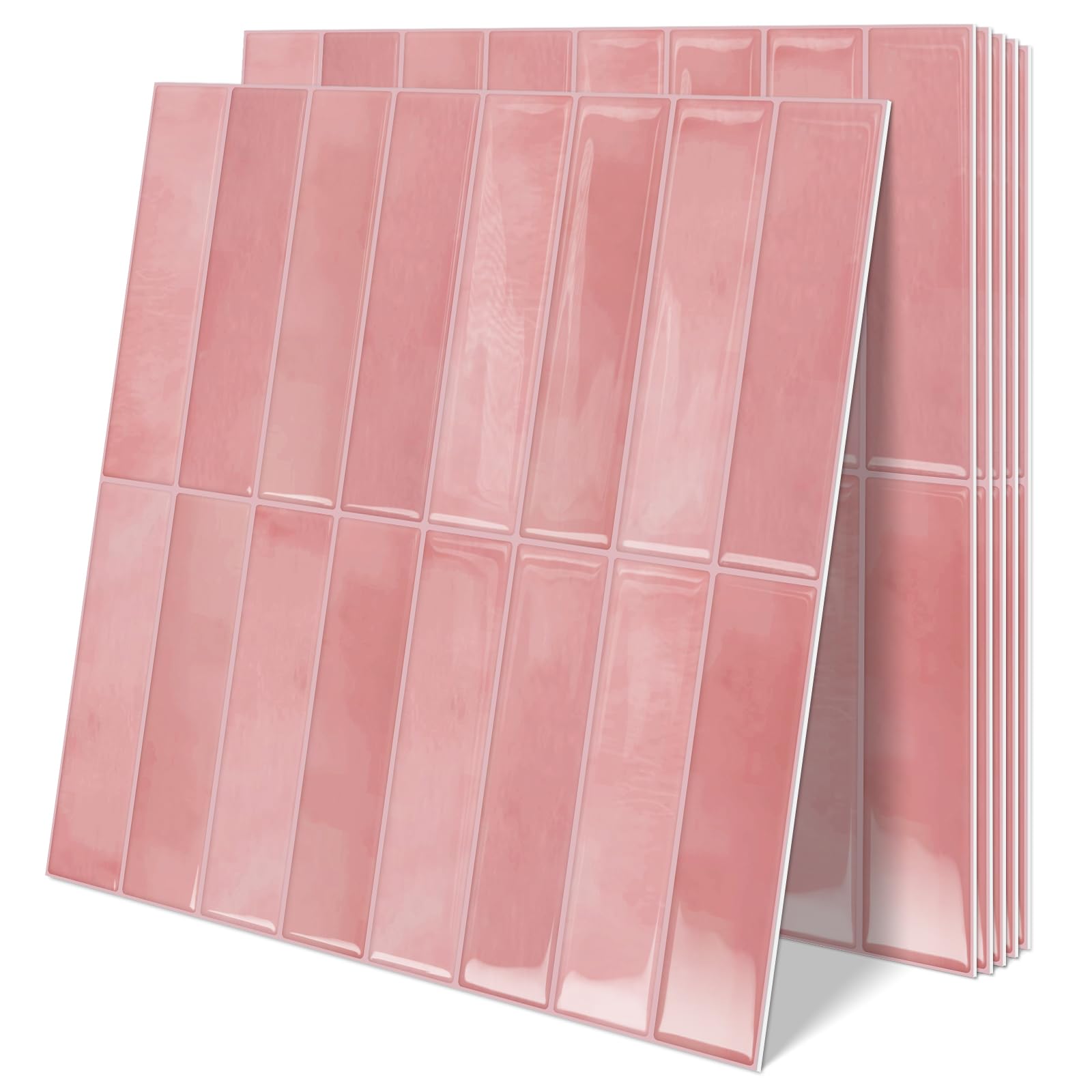 10 Sheets Upgrade Thicker 3D Self Adhesive Peel and Stick Wall Tiles