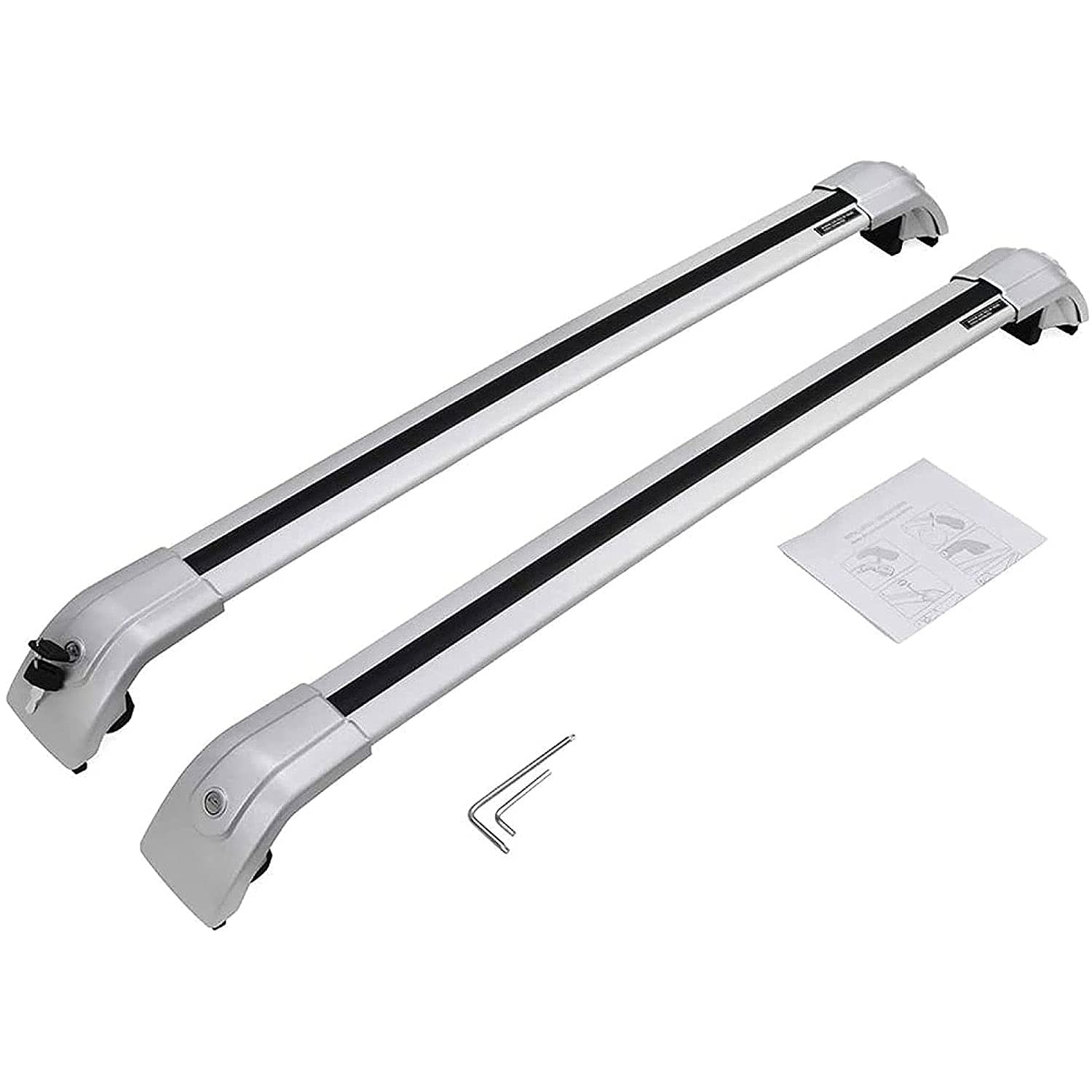 Barres De Toit ACE-1 Pour Nissan Qashqai 2 J11 Post-Facelift 2017-2021 - Gris Aluminium 2 Barres