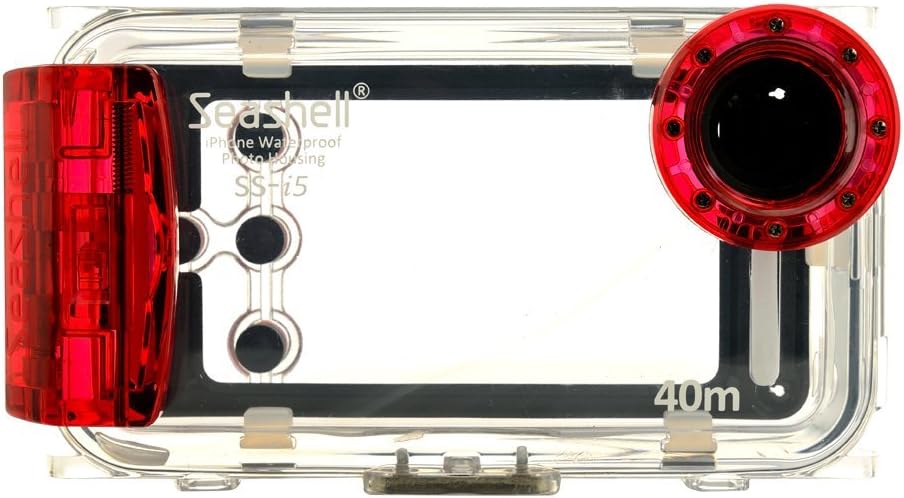 Seashell Waterproof Photo Housing 40m/130ft Rated Underwater Case for iPhone 5, 5s, 5c - Blue