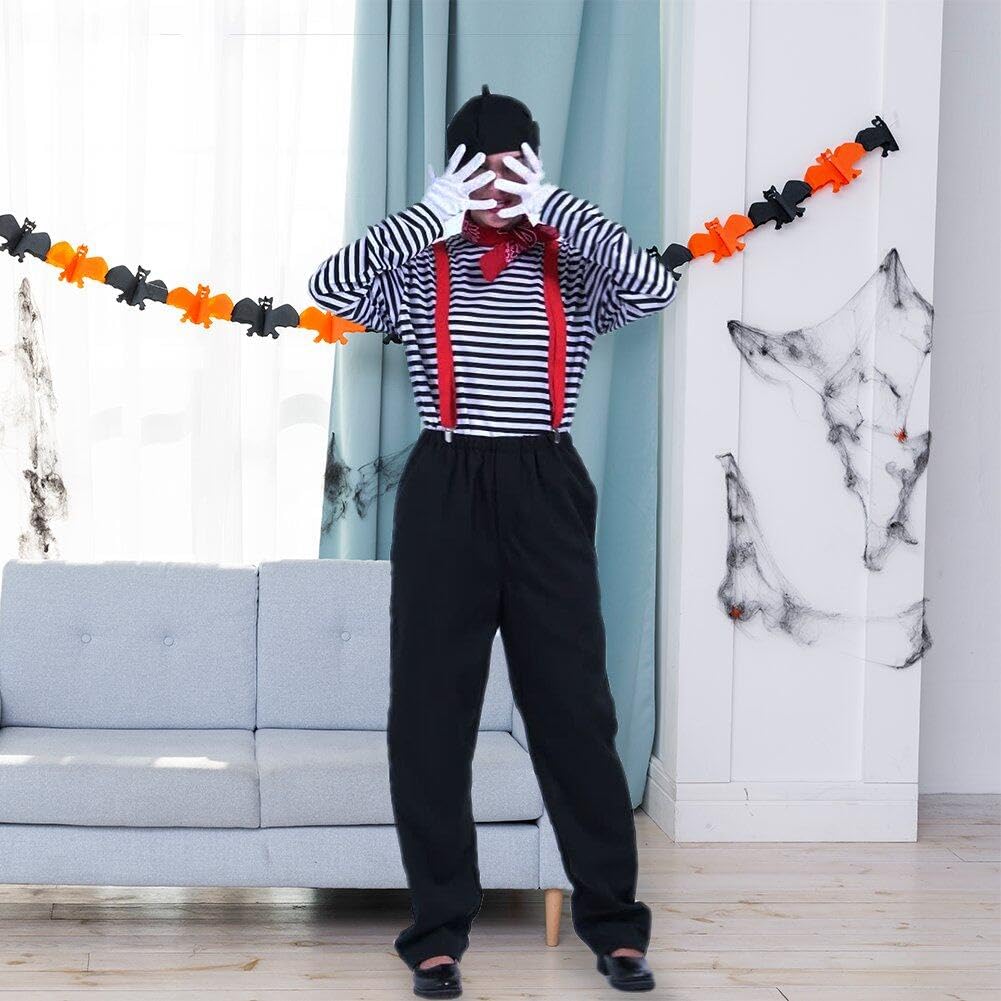 Gentleman Mime French Artist Costume - Complete Mens Fancy Dress Outfit