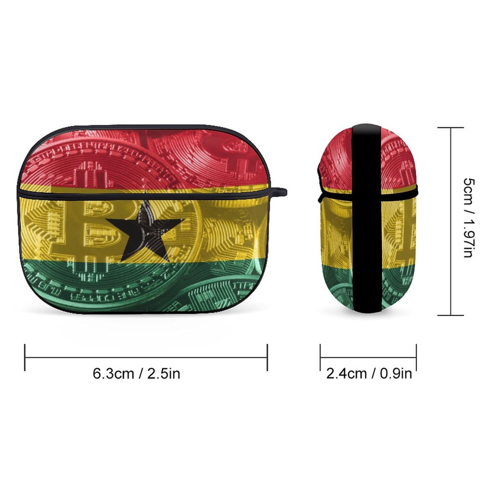 Amazon.com: Ghana Flag Bitcoin for Airpods Pro(2nd/1st Generation) Case  with Key Chain, Full Protective Shockproof Case PC Hard Case Cover Supports  Wireless Charging : Electronics