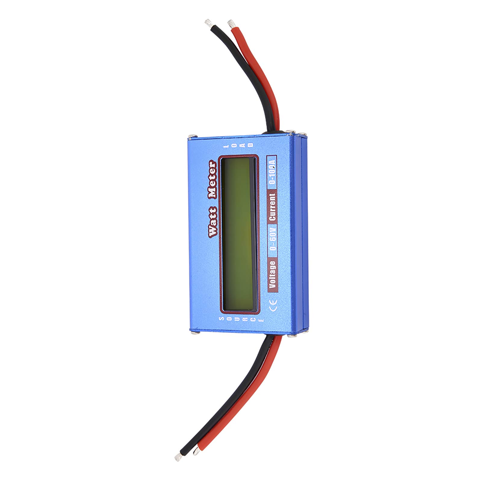 Fockety Wattmetro, Wattmetro Digitale Professionale RC 60V / 100A, Misuratore ad Alta precisione Basso consumo energetico per energia eolica a Batteria Solare