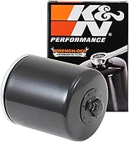 K&N KN-171B High Performance Oil Filter for Harley Davidson Motorcycles - Wrench-Off Nut, Synthetic Compatible