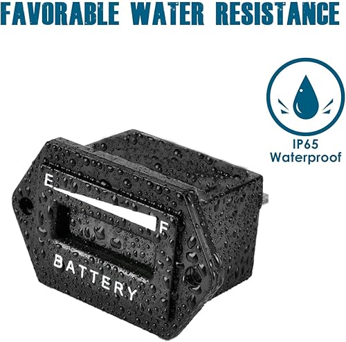 Miniatura 5 de Runleader Medidor de capacidad de batería LED de 48 V, estado de carga y descarga de la batería, aplicable a troyano con batería carrito de golf