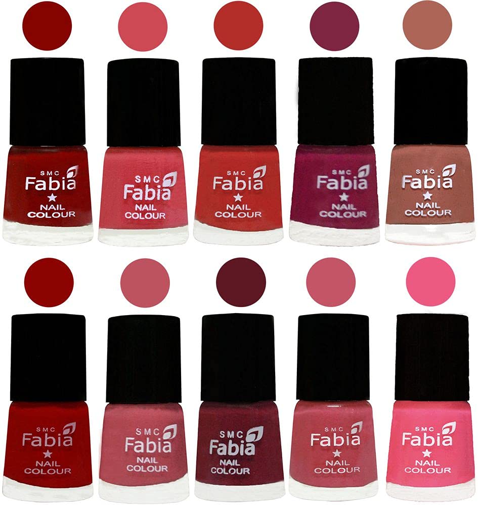 ALL IN ONE (PACK OF 10), Long Lasting Glossy Nail Polish, 6 ml Each, All Vibrant Colours,02358-image-28