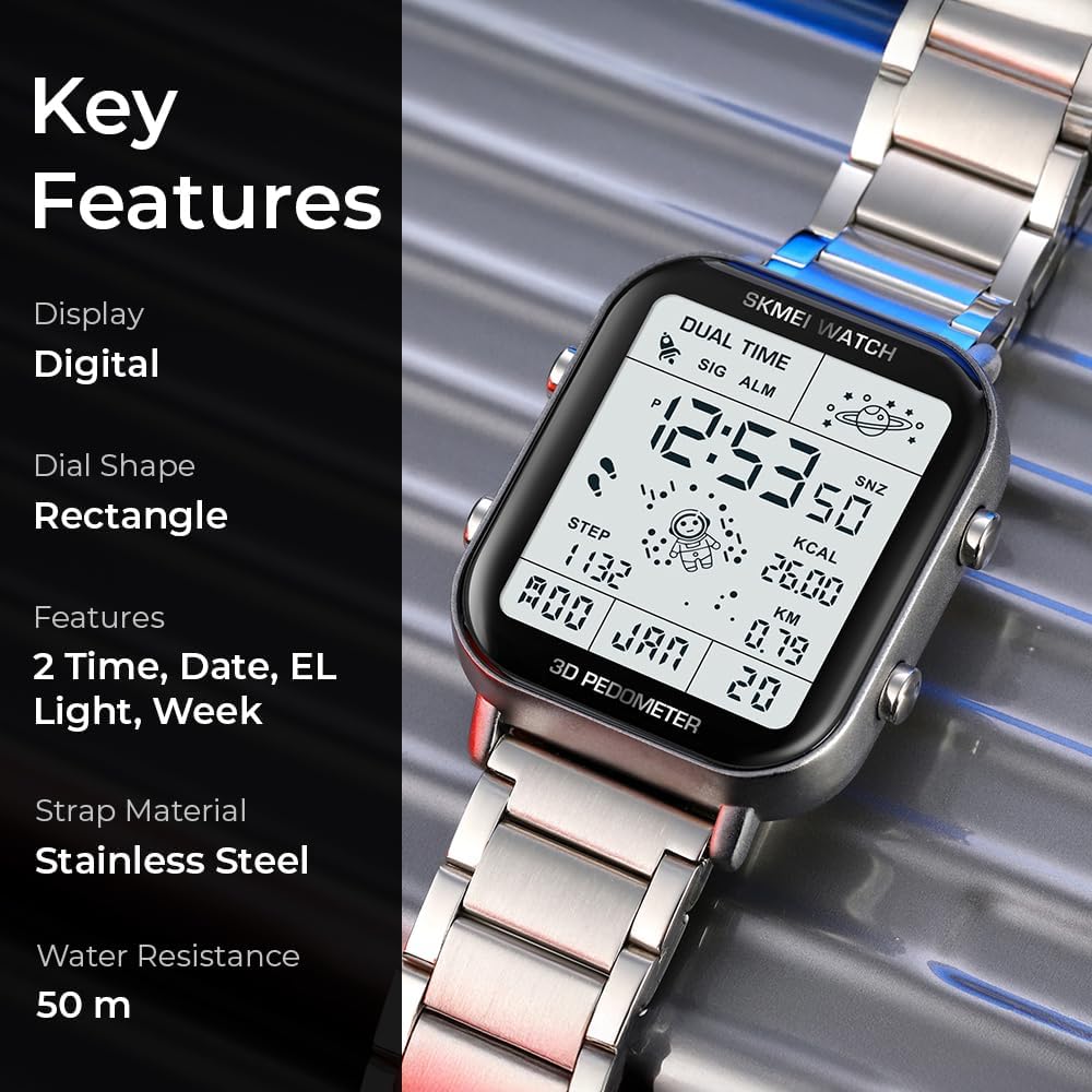 SKMEI Dijital Saatin Başlıca Özellikleri