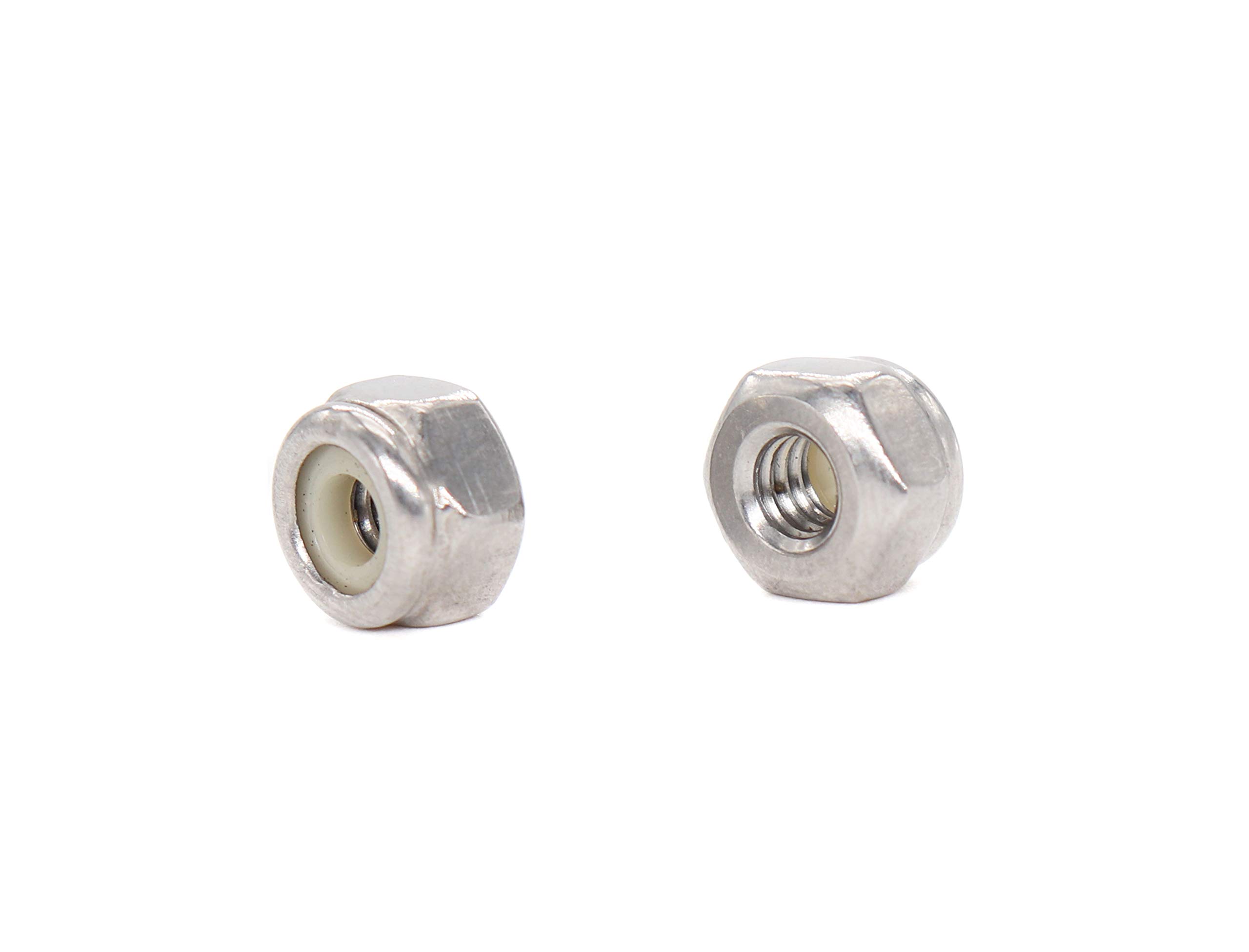 Stainless Steel Lock Nuts - 50 Pack 1/4-20 -6