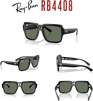 Amazon.com: Ray-Ban Magellan RB4408 667771 54MM Black/Plastic Lens