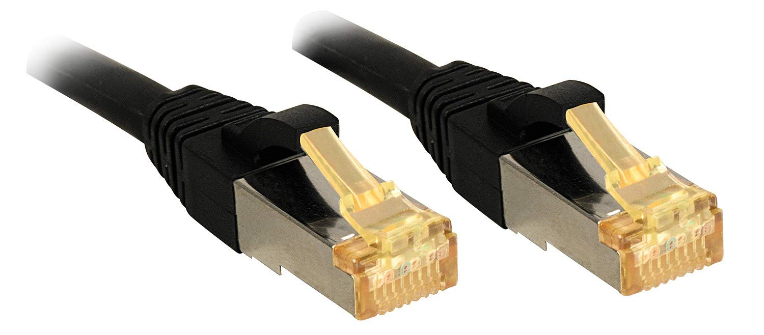 LINDY Cat.7 S/FTP PIMF LSOH Black Patch Cable, 15 metres