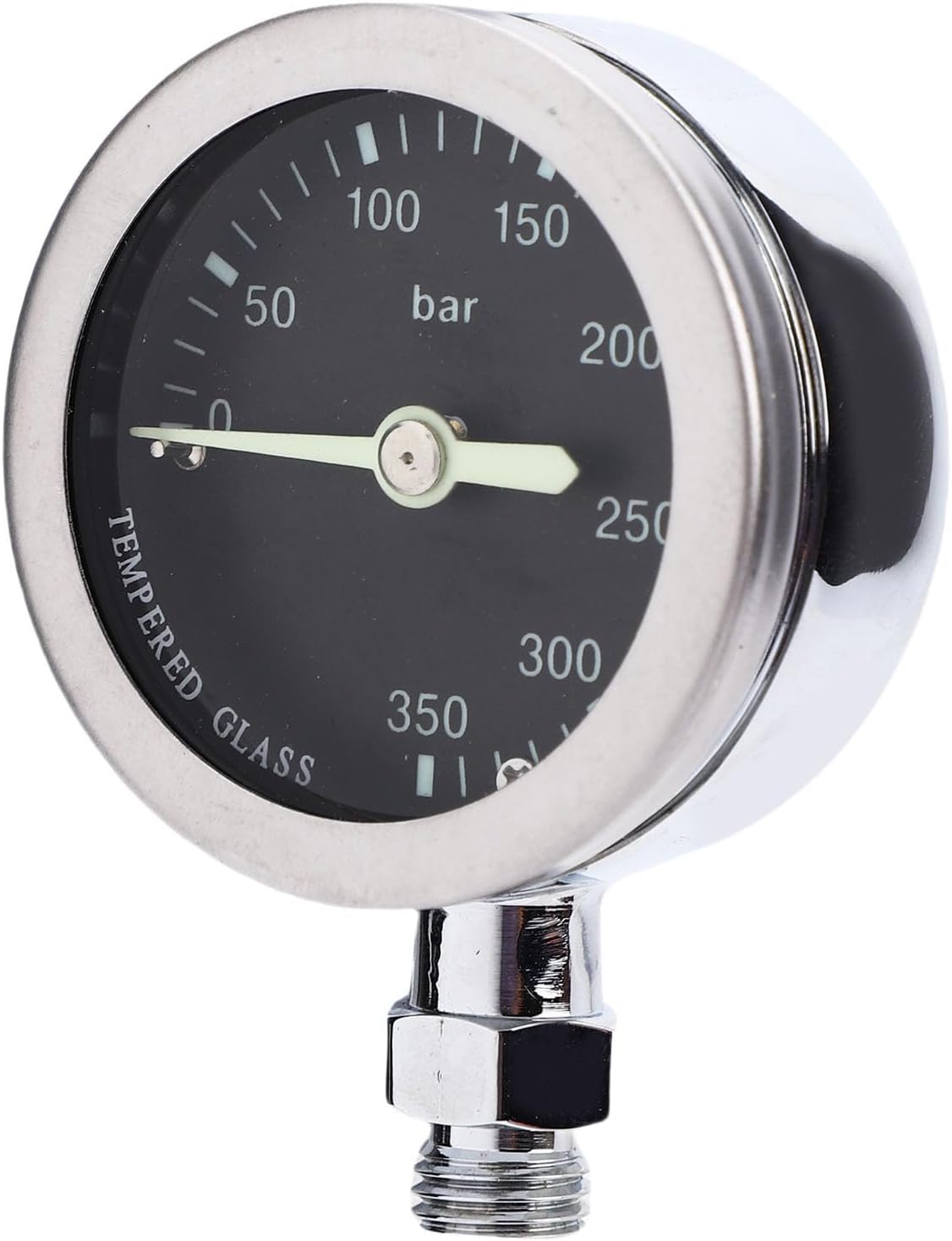 RiToEasysports Diving Pressure Gauges, Glow in The Dark BCD Gauges with Metal Construction for BCD Underwater Diving