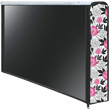 CRESSET 32 Inch Smart LED TV Cover PVC Waterproof Printed With Transparent Polythene Layer Compatible for Sony, Mi, Kodak Smart LED TV