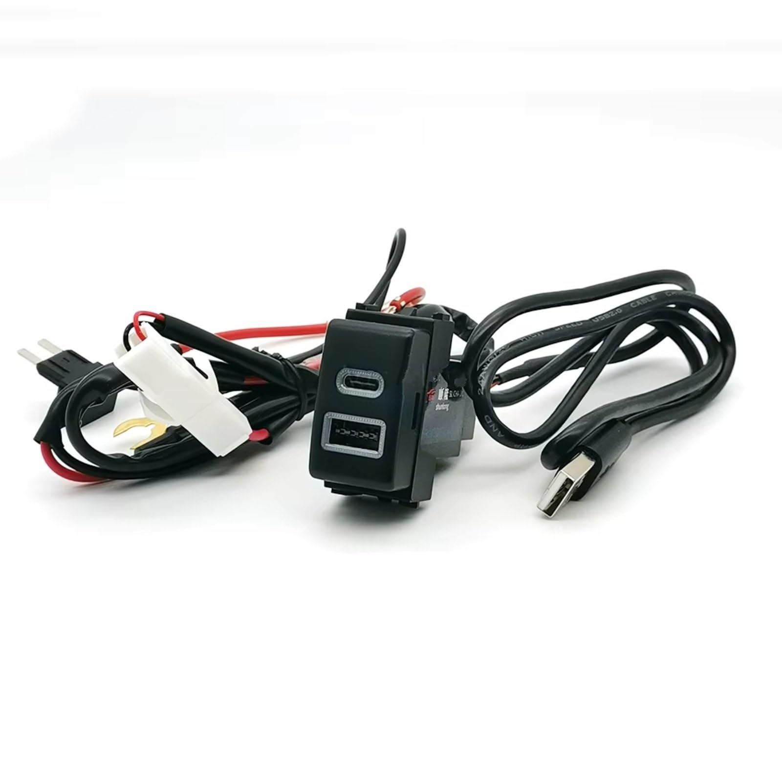 Presa USB Per Console Compatibile Con Nissan Per Sylphy Per X-Trail Car QC3.0 Ricarica Audio Doppie Porte Presa Adattatore Caricabatterie Ricambi Auto