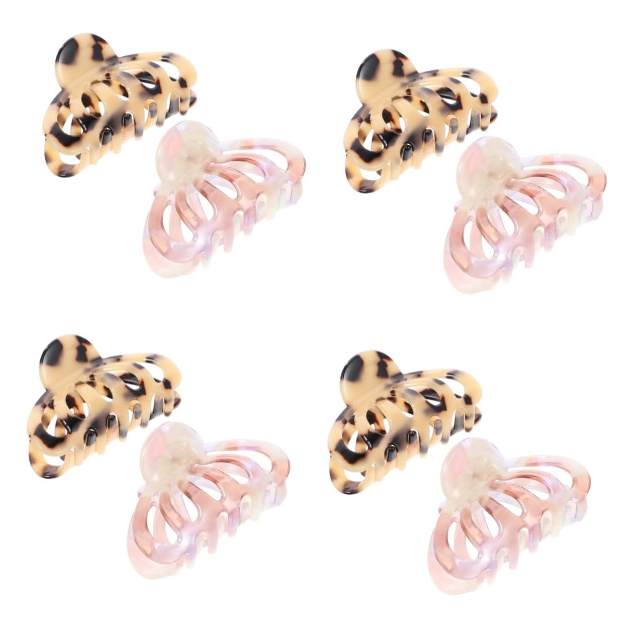MAGICLULU 8 Stk Haarklammer Krallenclips Für Frauen Krallenhaarspange Haarkrallen-bananenclips Haarspangen Für Dickes Haar Französische Haare Acetatfolie Ausgabekarte Fräulein Essigsäure