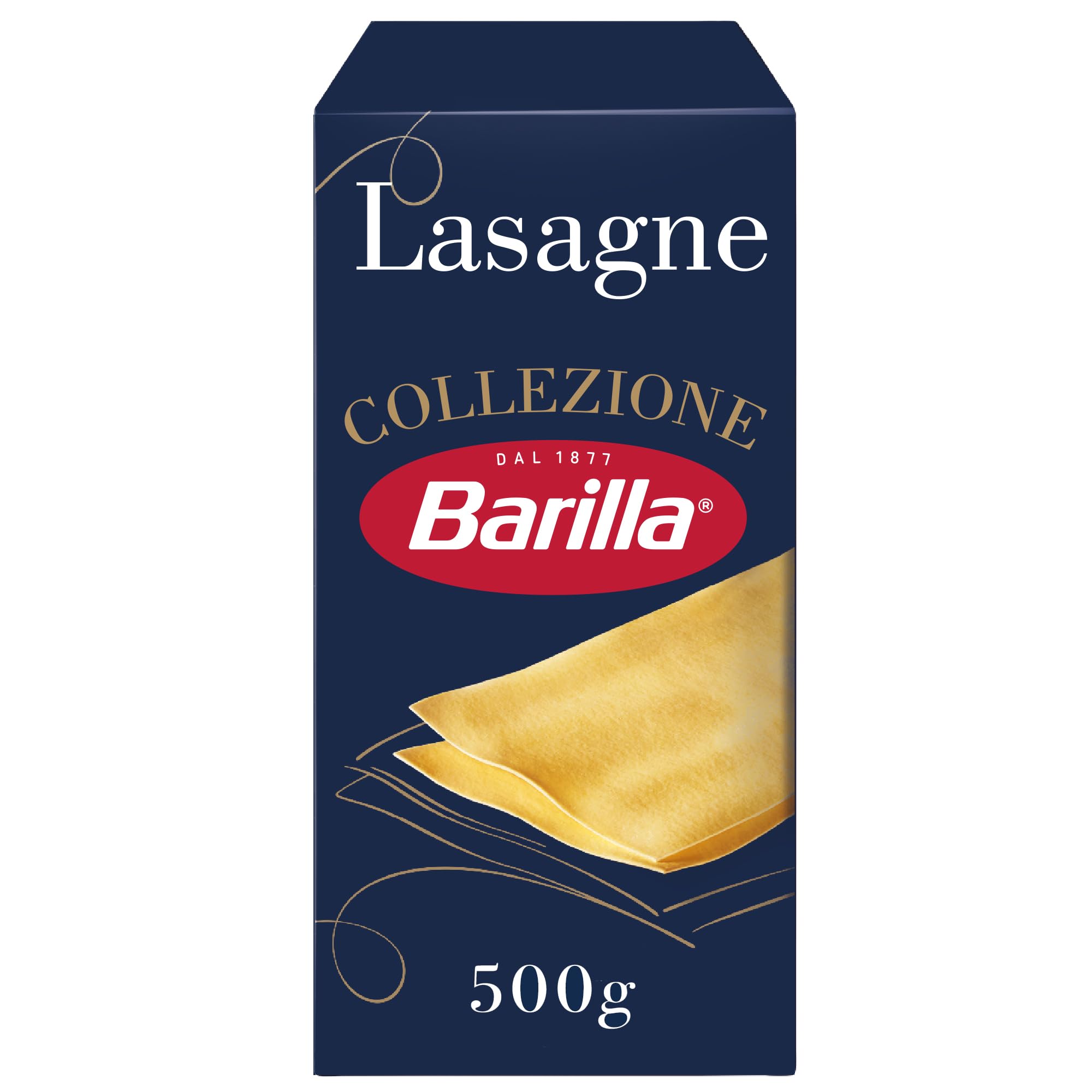 Barilla Collezione Lasagne Pasta aus Hartweizen immer al dente, 500g