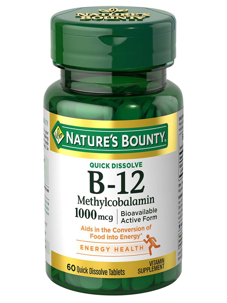 Nature's BountyB-12 1000 mcg Microlozenges 60 ea (Pack of 2)