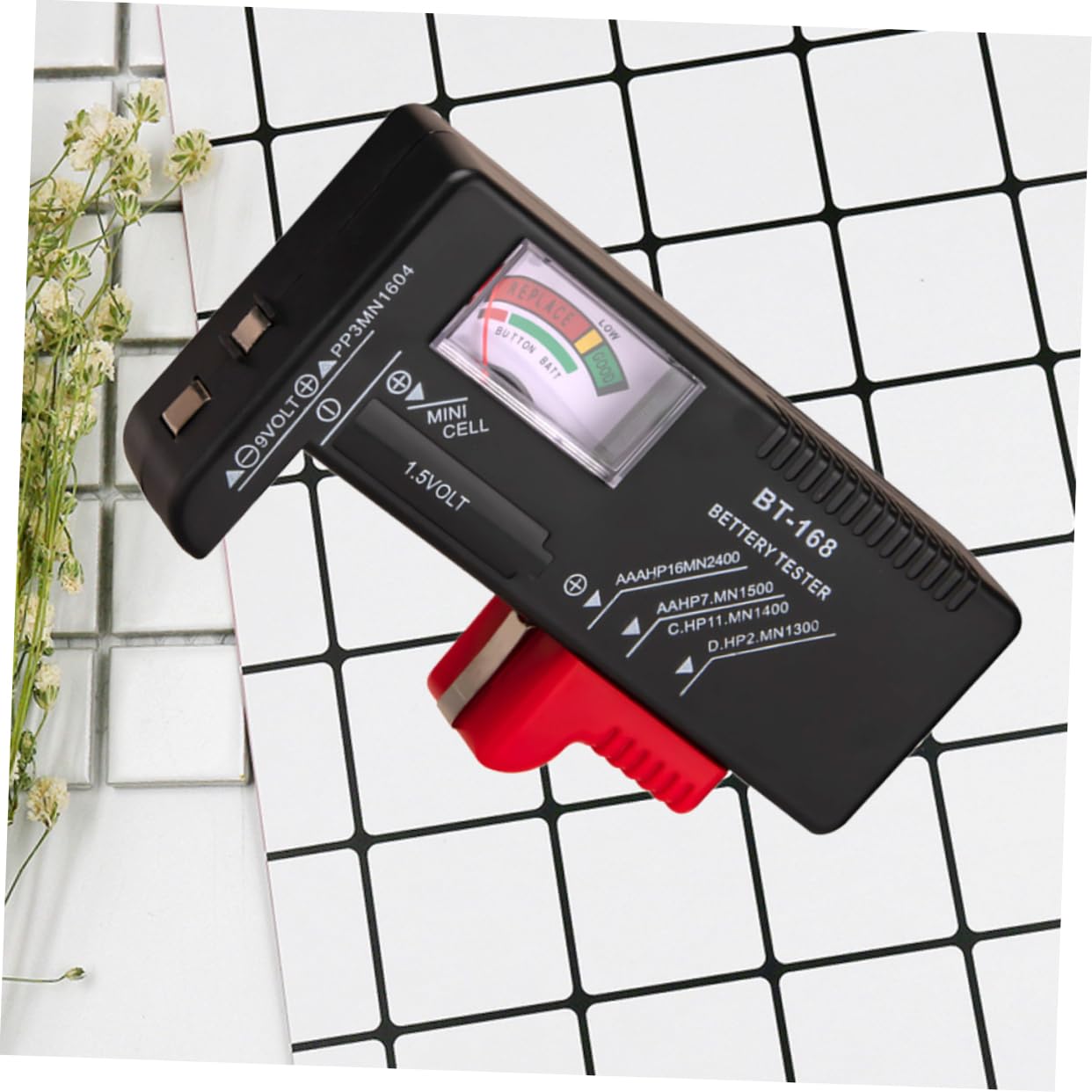 HOMSFOU 8stücke Tragbarer Batterietester Mit Lcd-anzeige Einfach Ablesbarer Spannungsprüfer Für Batterien Wie Aa Aaa Knopfzellen Für Schnelle Kapazitätsprüfung