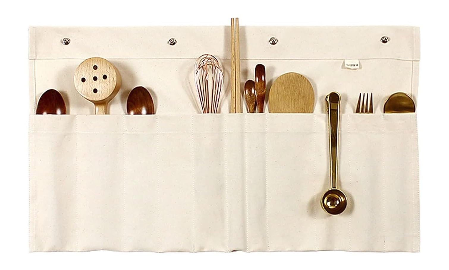Wandaufbewahrung, Multifunktionale Hängetasche for Haushalt, Küchenutensilien, Aufbewahrungstasche, Canvas-Stoff, Wandaufhängung, Aufbewahrungstasche mit 11 Taschen