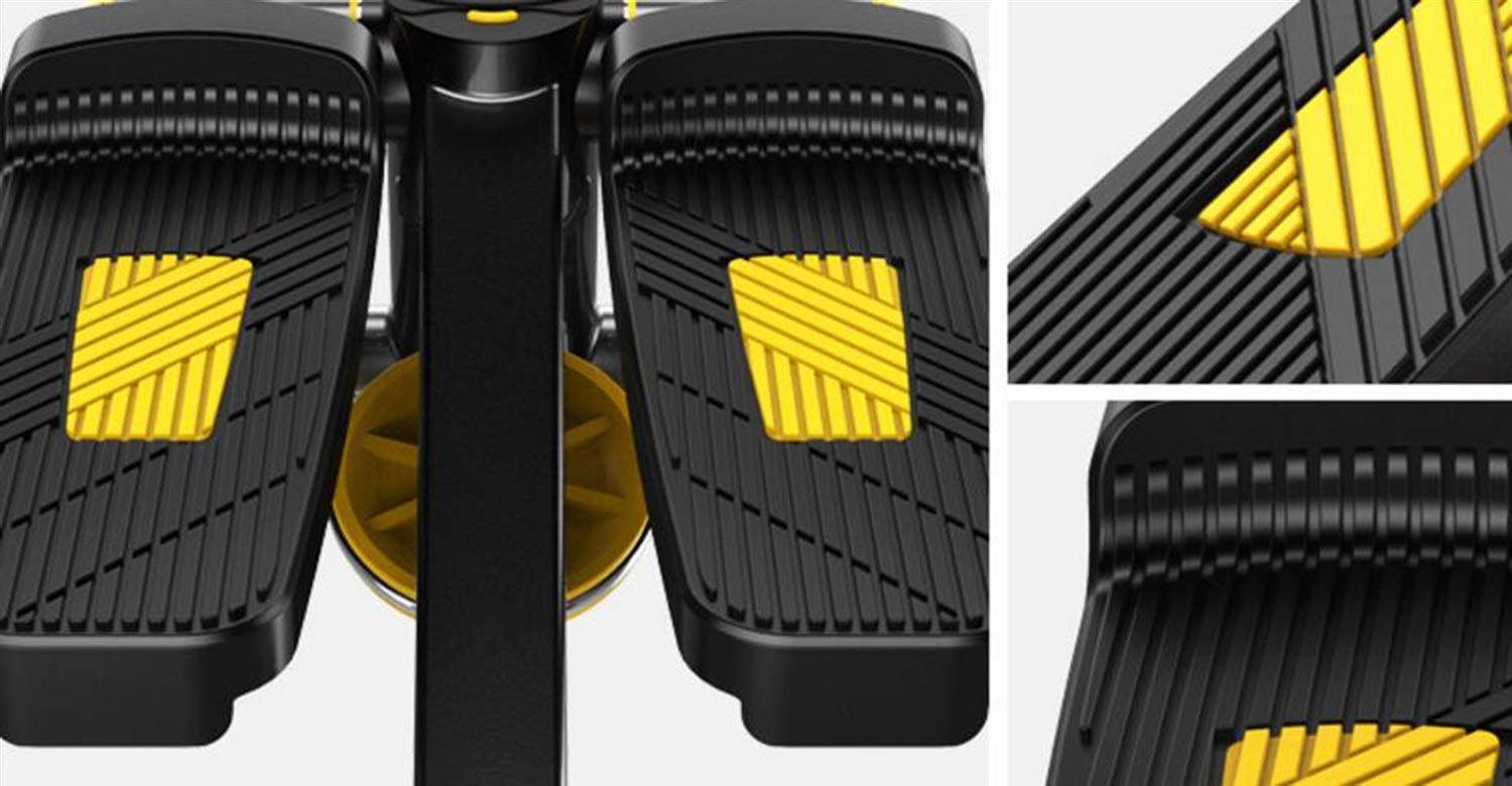 Stepper,Cinta de Correr Báscula para Bajar de Peso Bicicleta estática de pie Mini Entrenador elíptico Pedal con Resistencia Ajustable y Pantalla Ejercicio Fitness Peddle