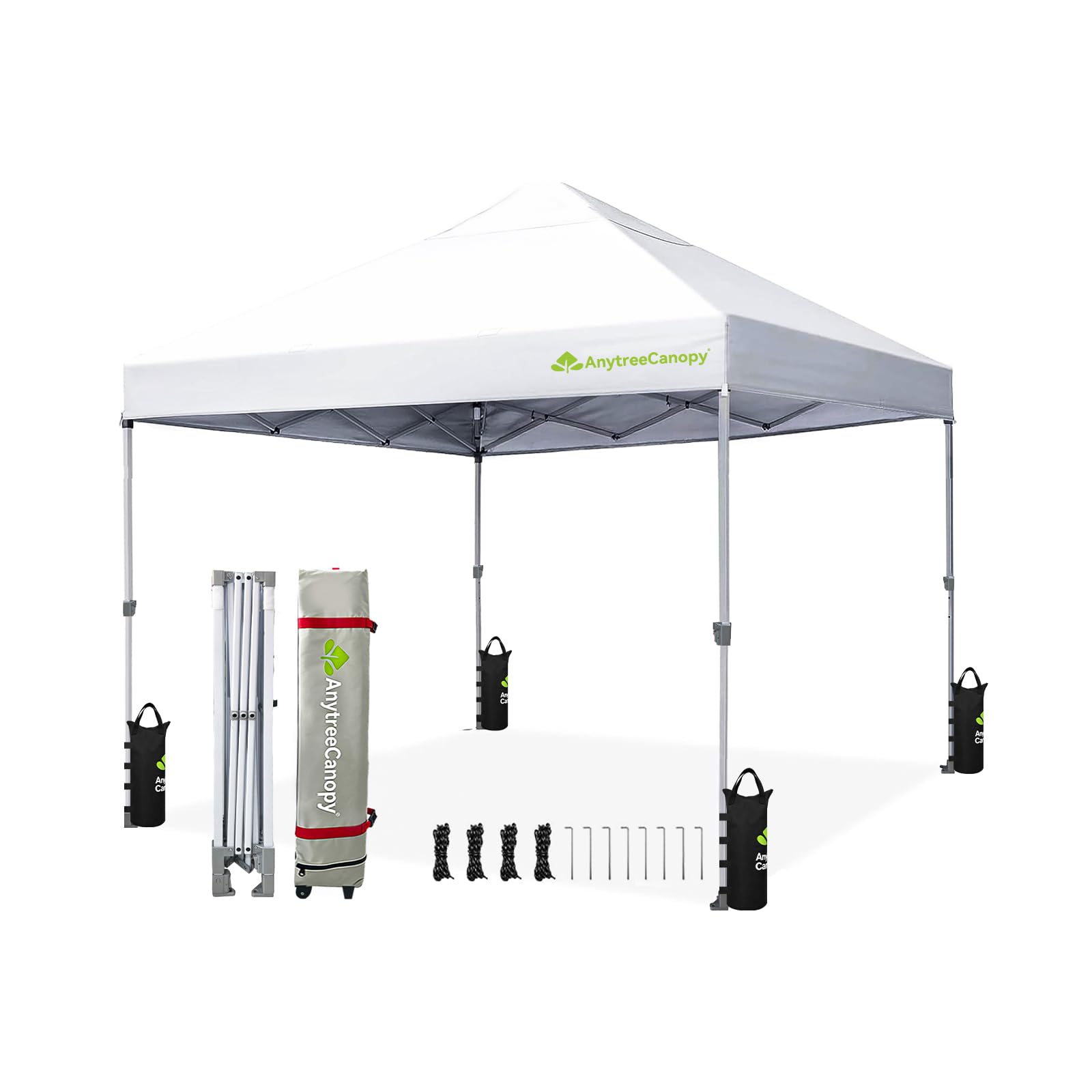 Photo 1 of Anytee 10x10 Pop Up Canopy Tent - White