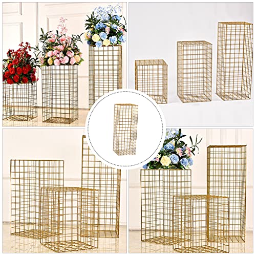 PRETYZOOM Bruiloft Bloem Display Rack Metal Vaas Kolom Stand Iron Gouden Bloem Bruiloft Centerpieces Bloemen Vloer Vaas… - Image 8