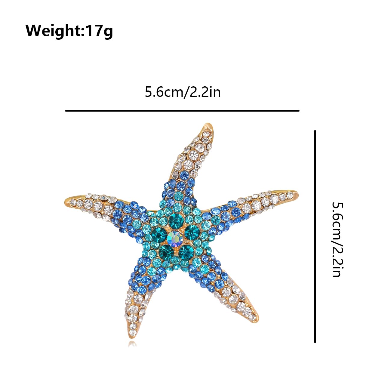 FAIRYGATE Rhinestone Brooch Clothing Jewellery Accessories Fashion Elegant Shiny Crystal Teardrop Brooches Wreath Pendent Lapel Pin，B36 — view 2