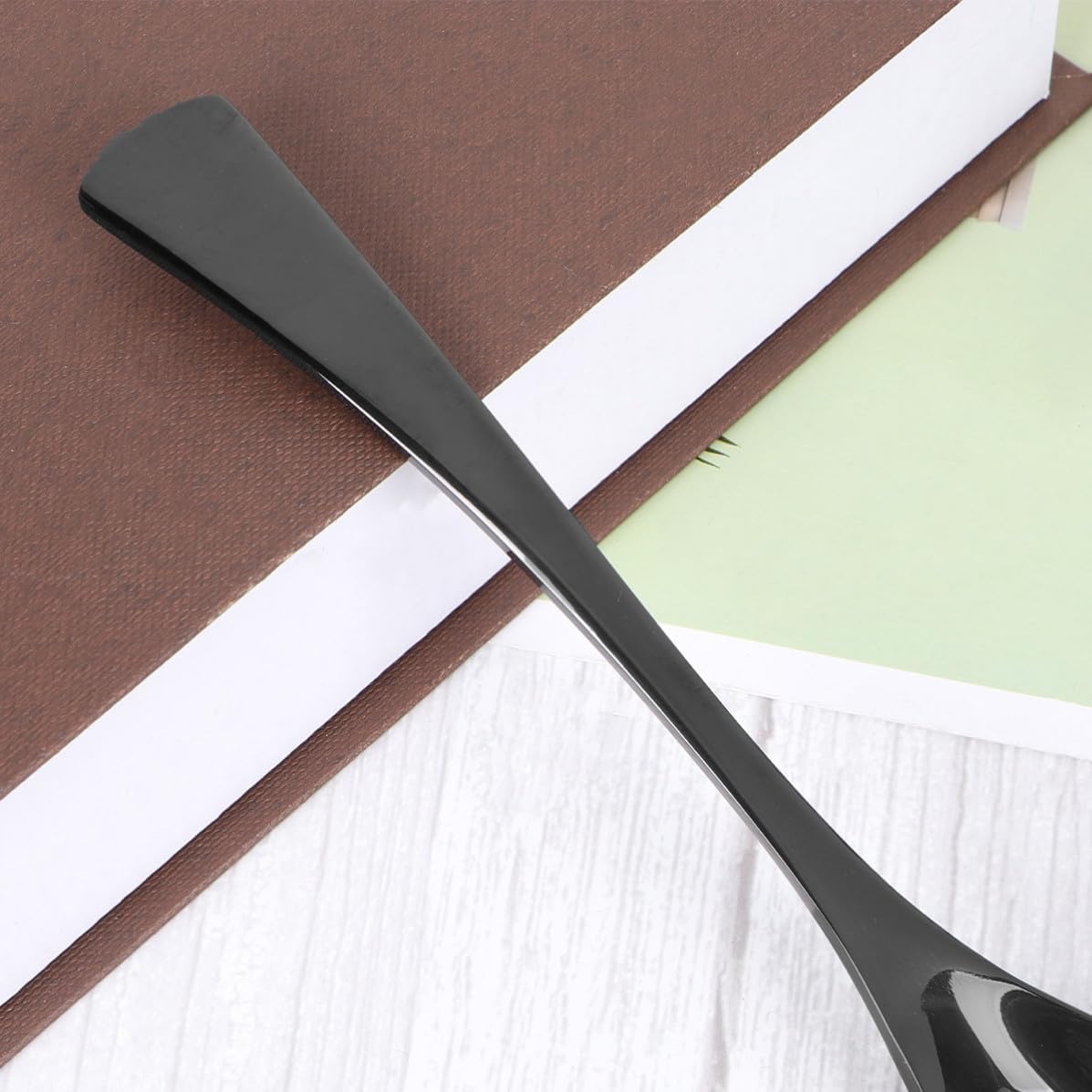 Black Titanium Plated Stainless Steel Table Spoon, Mirror Finish