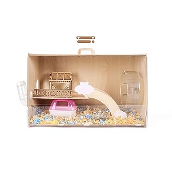 Amazon | ハムスターケージ ウッドハムスターケージ 小動物