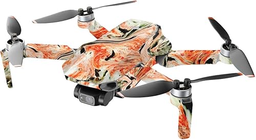 Miniatura 6 de MightySkins - Compatible con DJI Mini 2 Dron portátil - Mármol tailandés  Funda protectora de vinilo duradera y única  Fácil de aplicar, quitar y