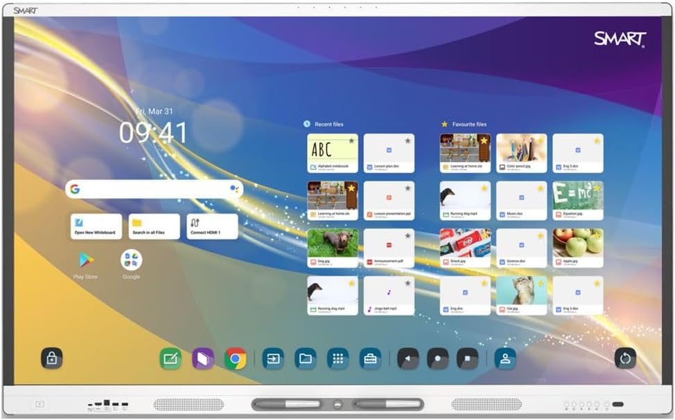 SMART Board MX286-V5 Monitor Home Screen