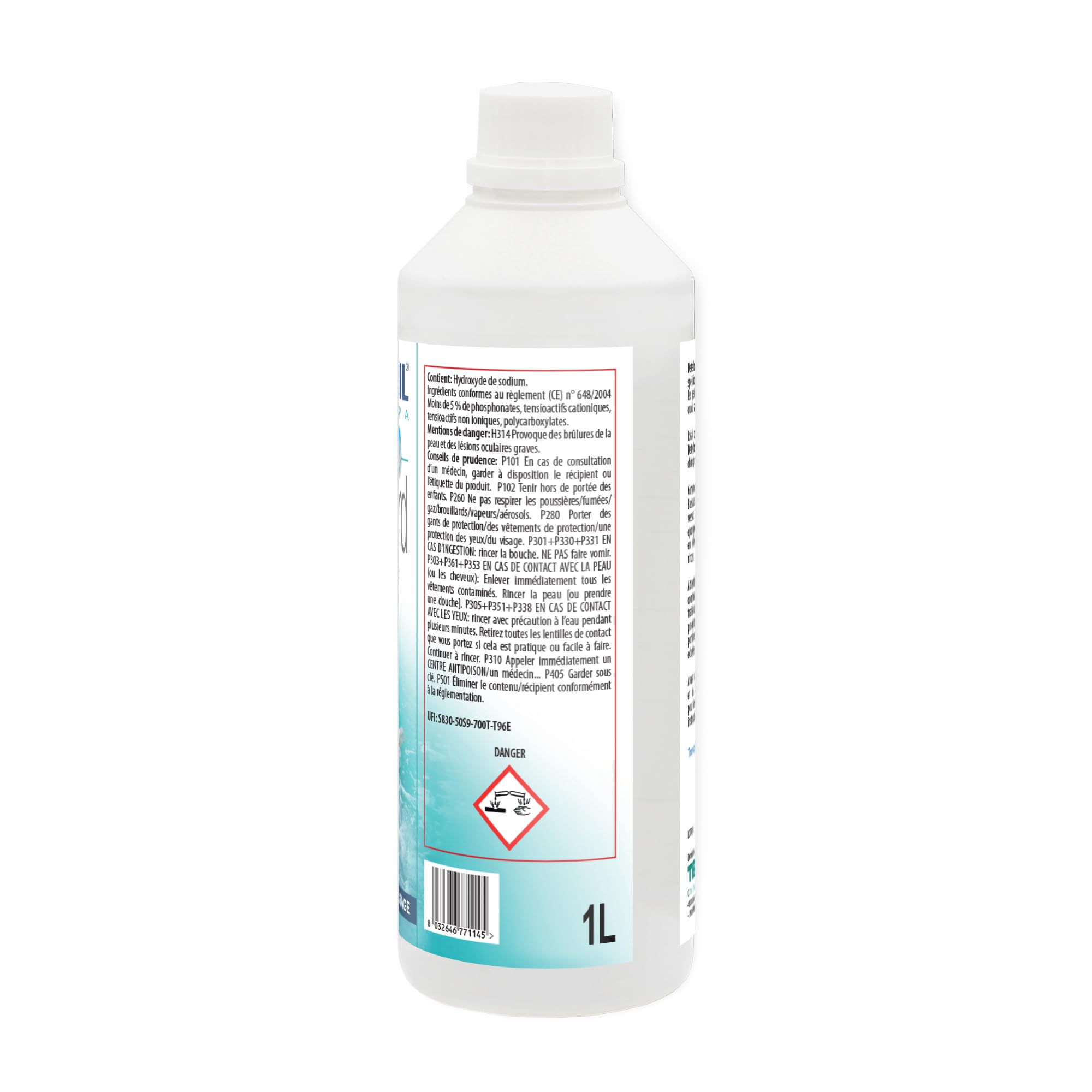 Metacril SET Foam Stop 500 ml + Dosataore e Deterbord 1 Lt | Set Antischiuma e Detergente e Sgrassante per Linea di Galleggiamento di Piscina e Spa Idromassaggio con Bicchierino Dosatore