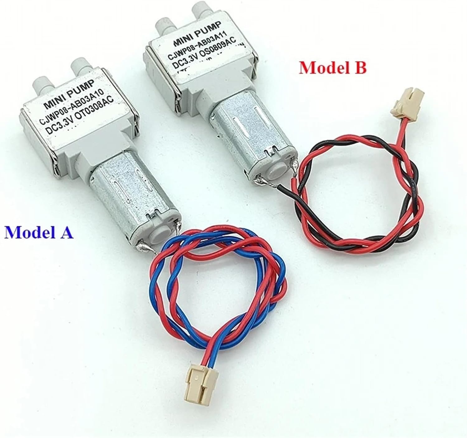 CJWP08 M20 Diaphragm Water Pump DC 3V 3.3V 3.7V Mini Self-priming Suction Water Pump Liquid Pump Vacuum Air Pump 1Pcs(Model B)