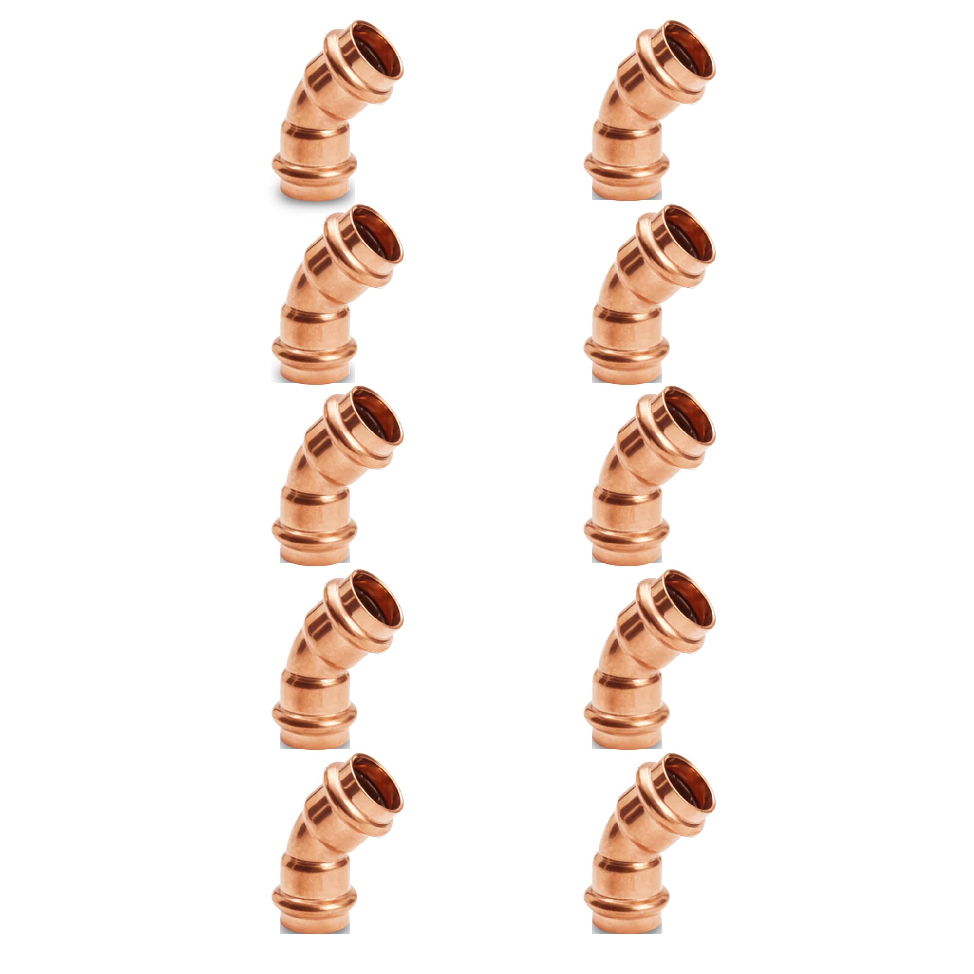 Buy ProPress Fitting Plumbing Zero Lead Copper 45Degree Elbow with 1/2