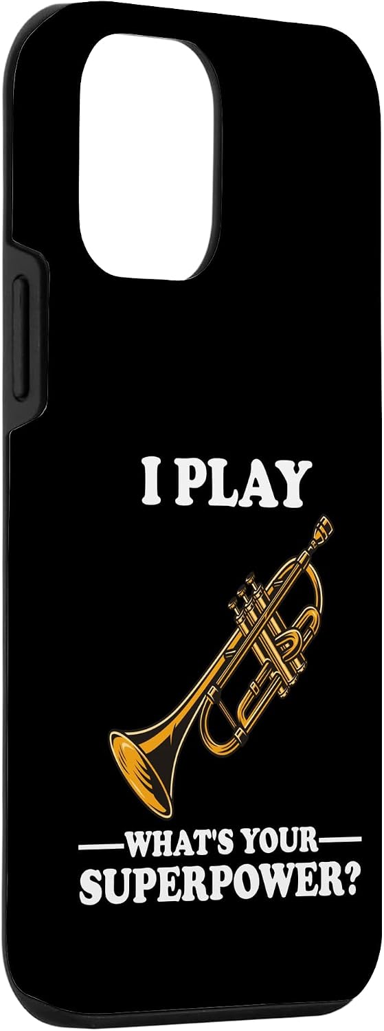 I Play Trumpeter What's Your Superpower? Trumpet Orchestra Case for iPhone 12 mini image 3