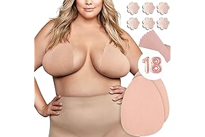 3 Pairs Large Invisible Breast Lift Tape, Adhesive Sticky Push Up Bra