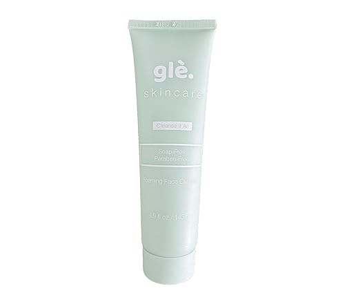 Gle - Limpiador facial para piel sensible, gel espumante purificador de pH para equilibrar el pH diario de la piel sensible, lavado facial, ácido