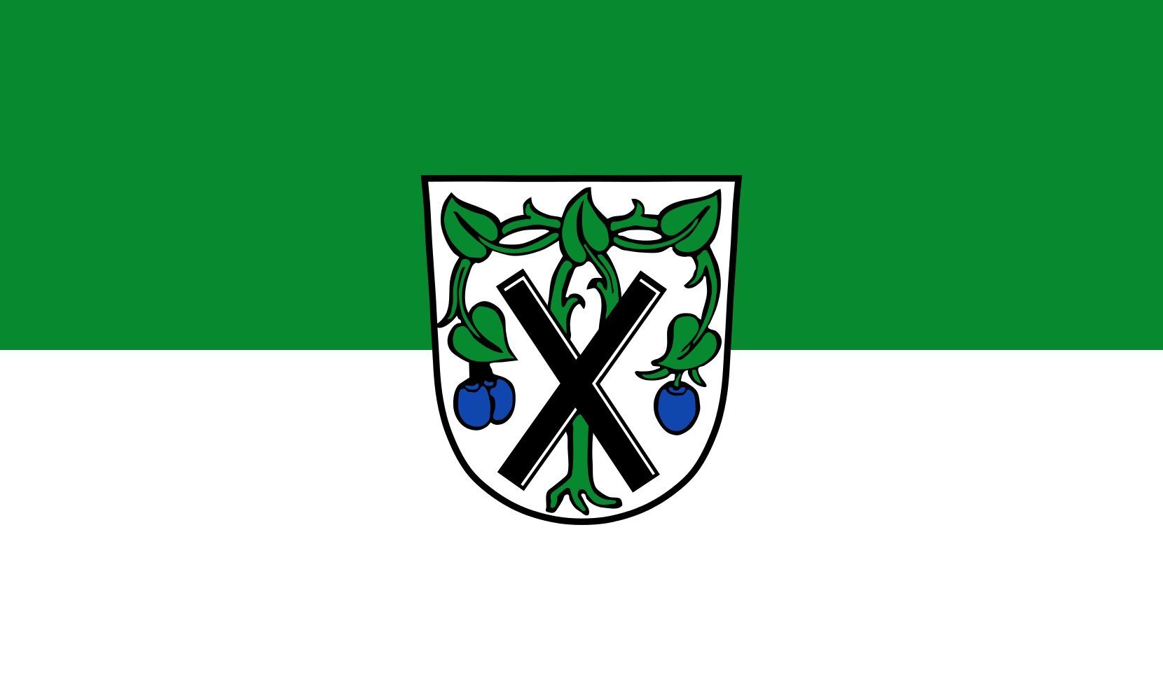 Drapeau Oberpframmern 1.35m² idéal pour pavoiser vos fêtes locales