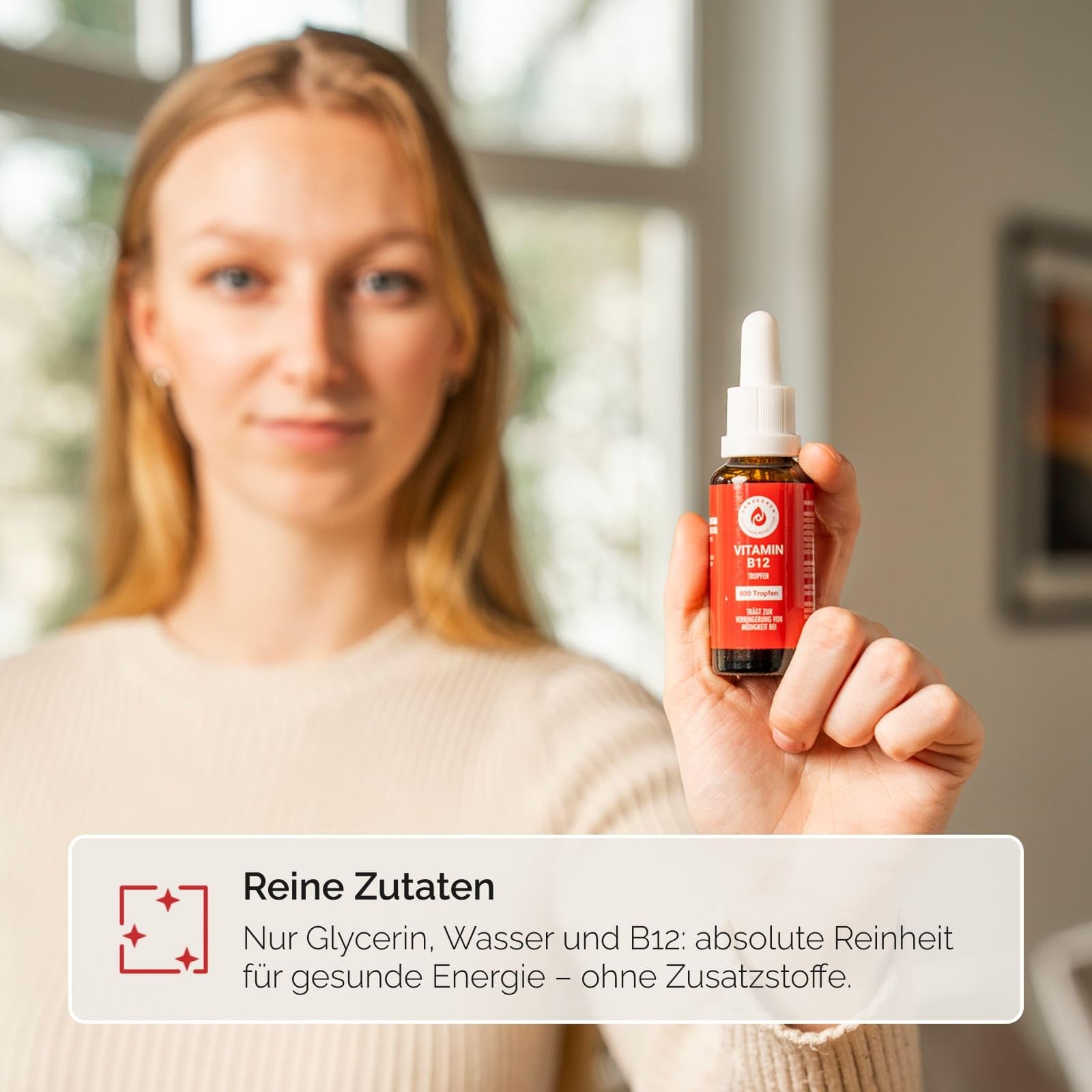 Hansegrün - 2x B12 Vitamintropfen - 30ml - Trägt zur Verringerung von Müdigkeit³ & normalem Energiestoffwechsel² bei - Nur 3 Zutaten - Vegan & ohne Zusatzstoffe - Für 400 Tage