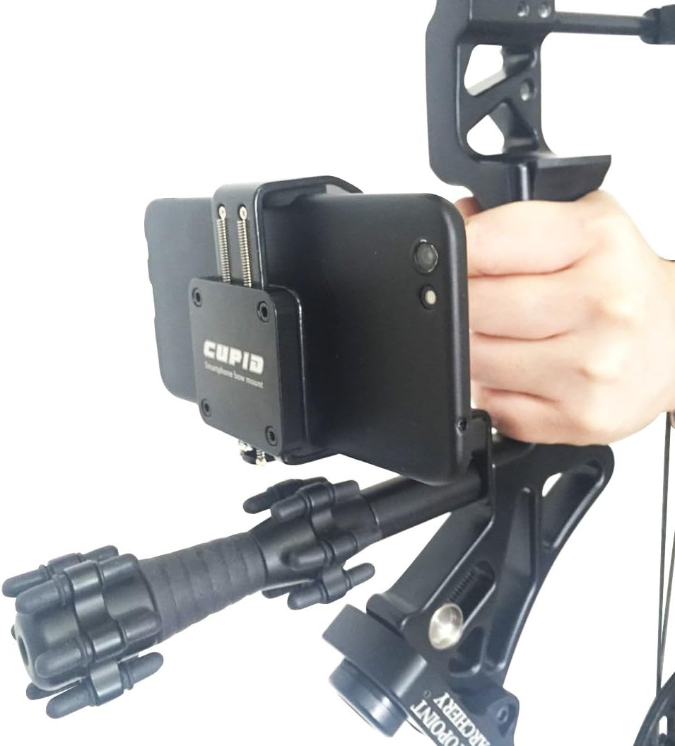 iPhone, Samsung, GoPro Smartphone Bow Holder - Camera Phone Bracket for Archery Hunting Moments