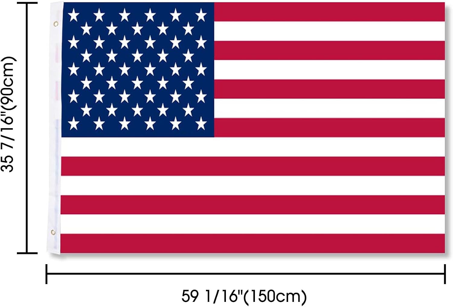 Yescom 4pcs 3x5' ft USA U.S. American Star and Strips Flag w/Grommets Indoor Outdoor Yard for Flag Pole