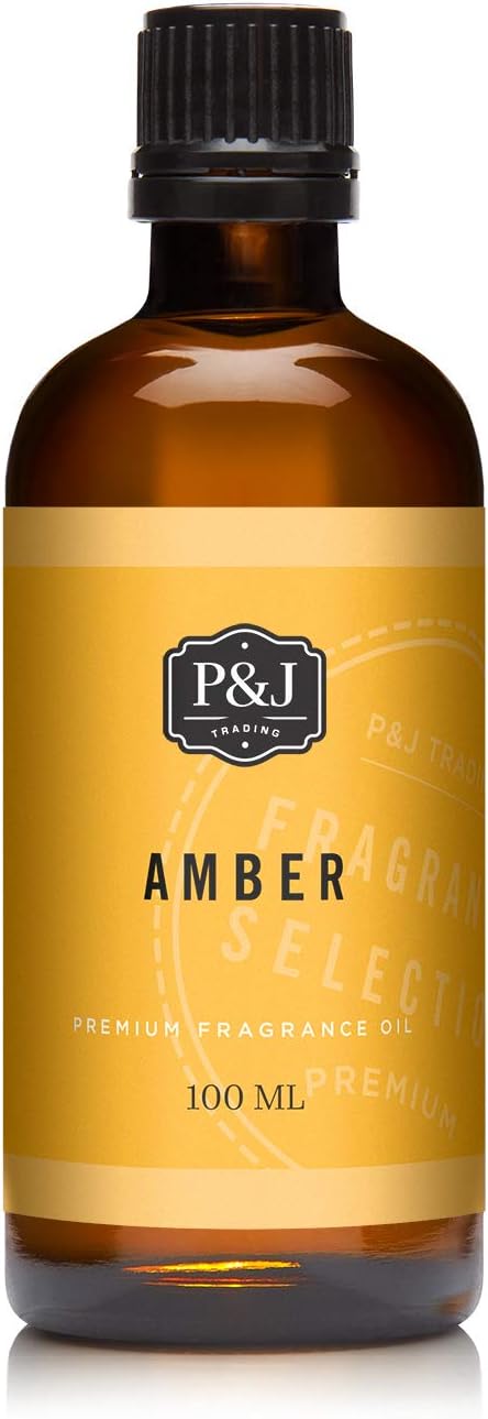 P&J Trading Amber Fragrance Oil for Candle Making, Soap Making, Slime, Diffusers, Home, and Crafts - 100ml